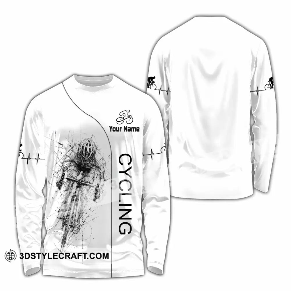 Unisex Shirt - Custom Cycling Shirt - Long Sleeve Shirt / S - T-shirt