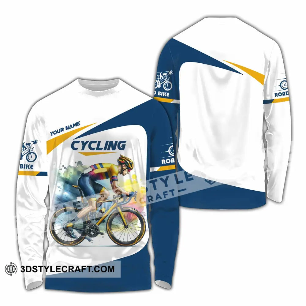 Unisex Shirt - Custom Cycling Lover Shirt Long Sleeve Shirt / S T-shirt