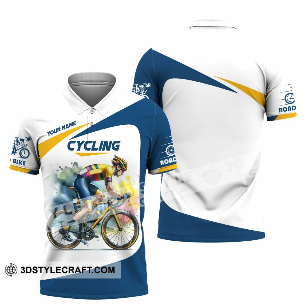 Unisex Shirt - Custom Cycling Lover Shirt Polo Shirt / S T-shirt