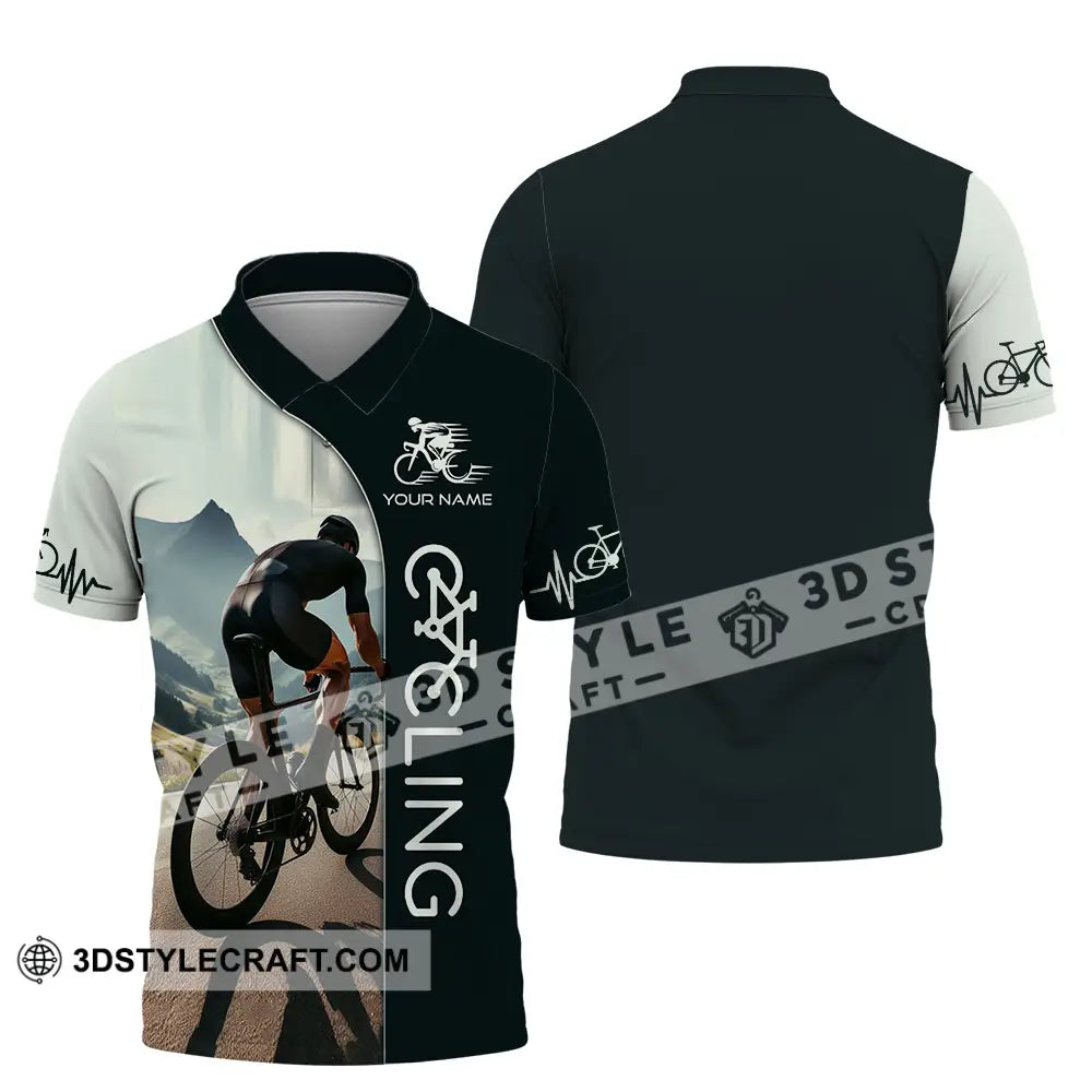 Unisex Shirt - Custom Cycling Lover Shirt Polo Shirt / S T-shirt