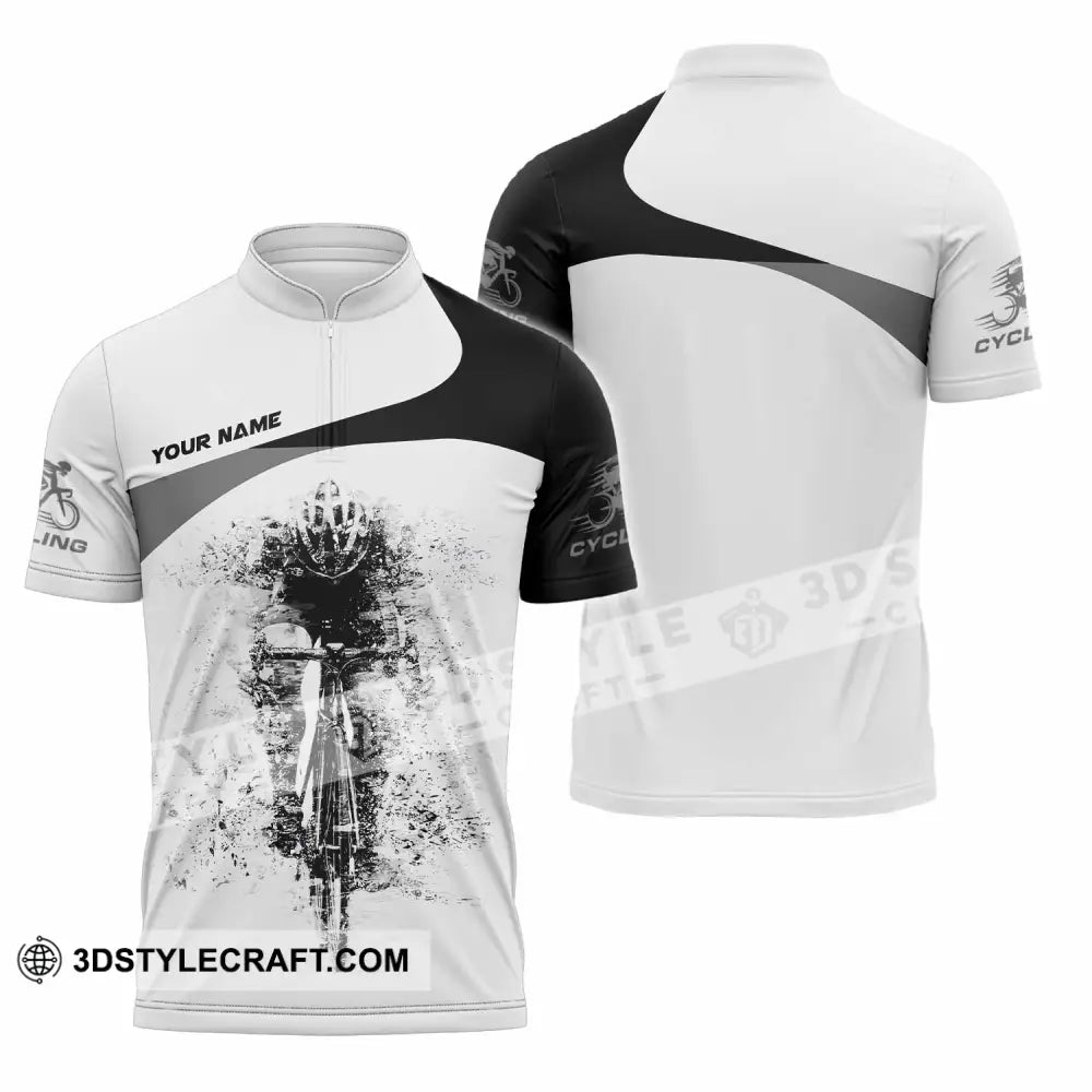 Unisex Shirt Custom Cycling Shirt Zipper Polo Shirt / S T shirt