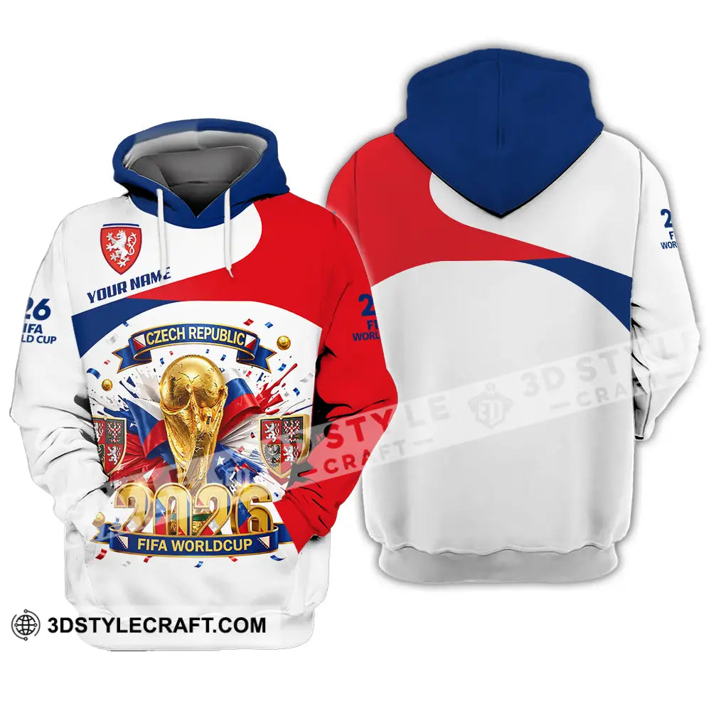 Unisex Shirt - Custom Czech Republic World Cup 2026 3D Shirt - Hoodie / S - T-shirt