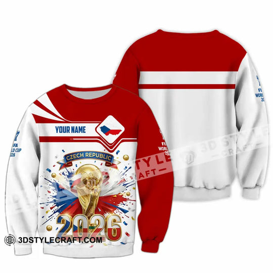 Unisex Shirt - Custom Czech Republic 3D Shirt style option 4