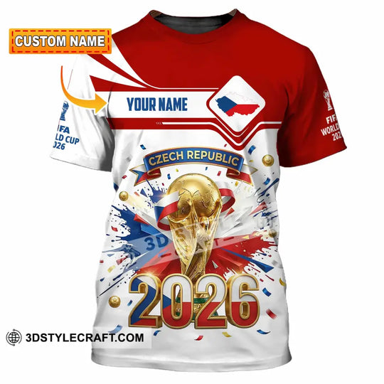 Unisex Shirt - Custom Czech Republic 3D Shirt style option 1