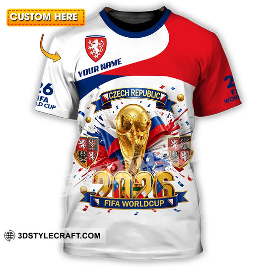 Unisex Shirt - Custom Czech Republic 3D Shirt style option 1