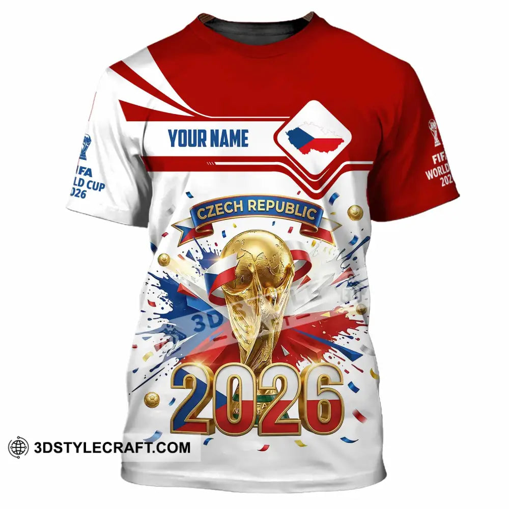 Unisex Shirt - Custom Czech Republic World Cup 2026 3D Shirt - T-Shirt / S - T-shirt