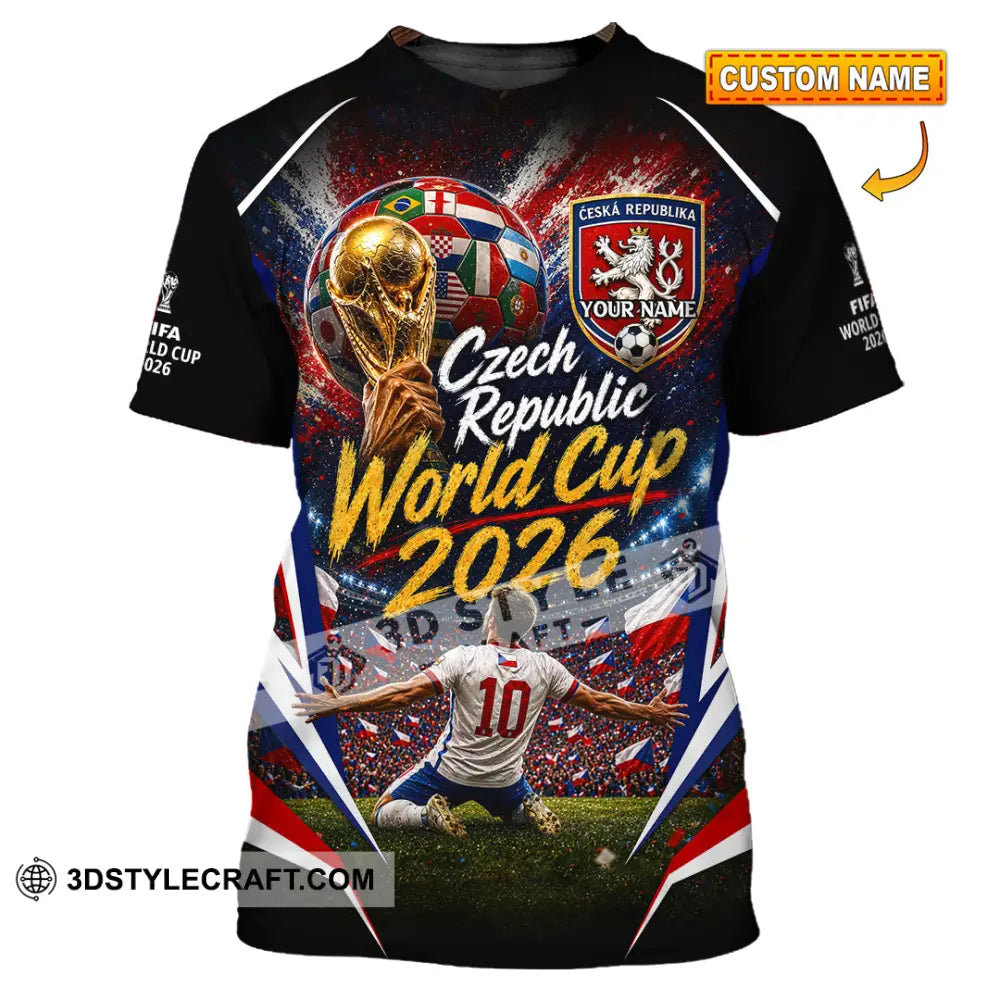 Unisex Shirt - Custom Czech Republic World Cup 2026 Shirt - T-shirt