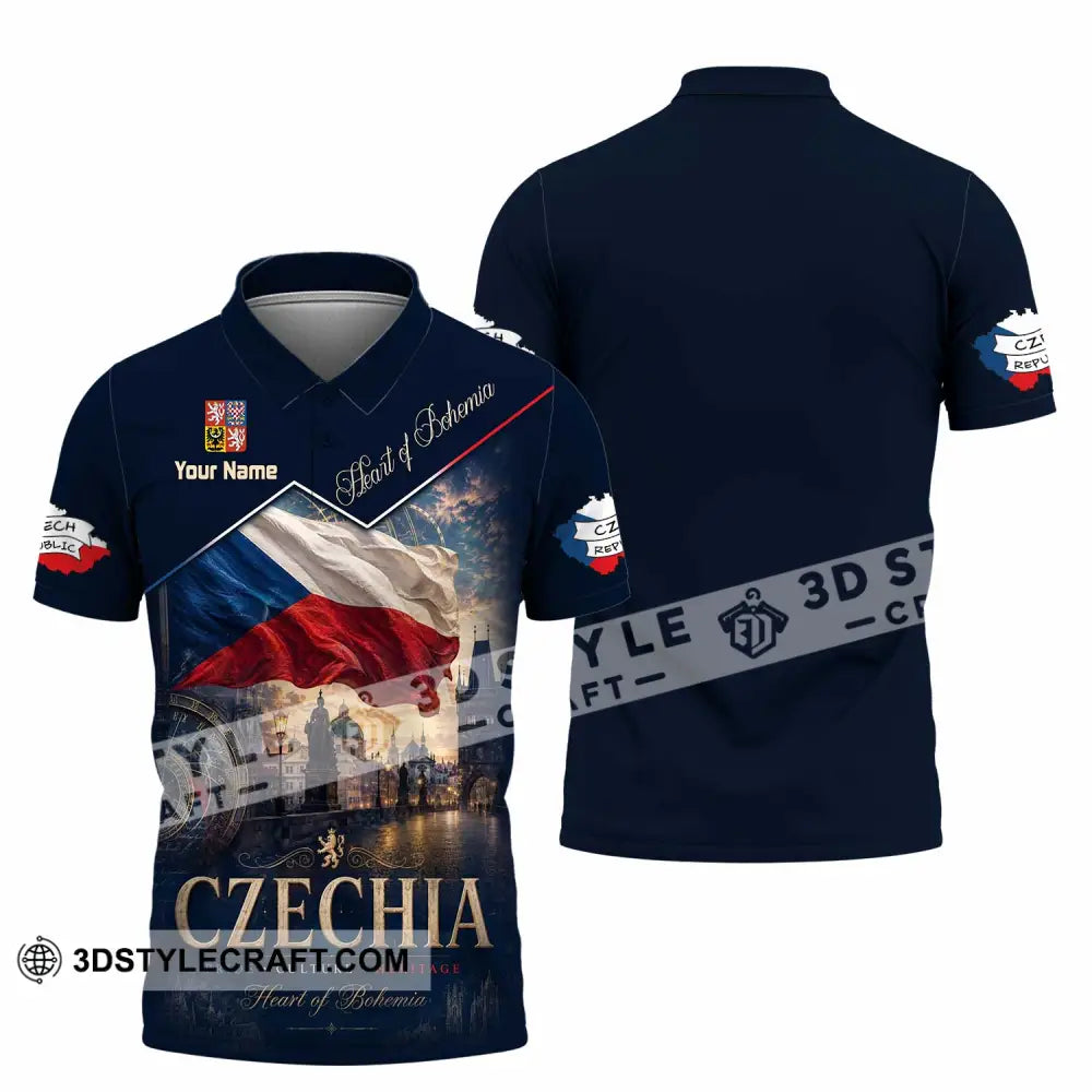 Unisex Shirt - Custom Czechia Shirt - Polo Shirt / S - T-shirt