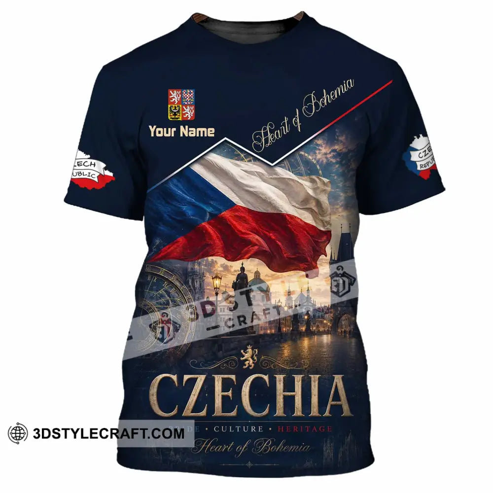 Unisex Shirt - Custom Czechia Shirt - T-Shirt / S - T-shirt