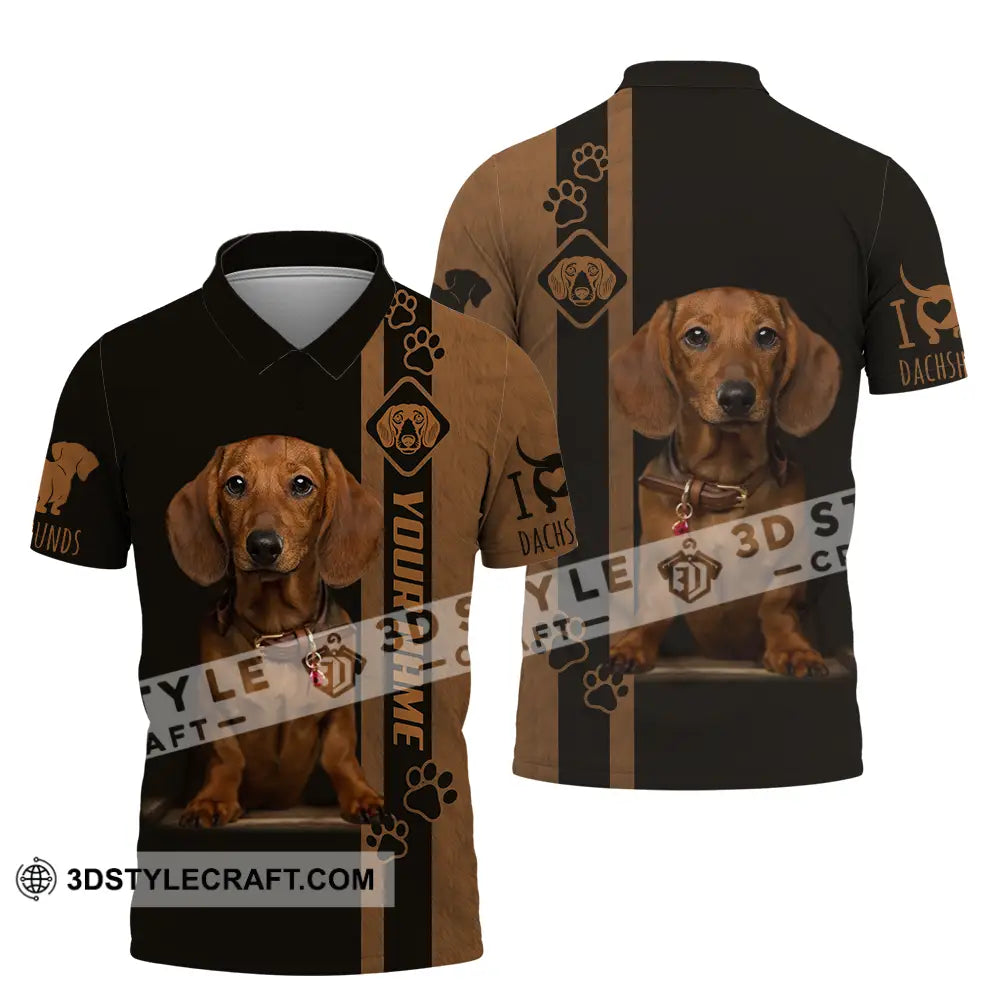 Unisex Shirt - Custom Dachshund Shirt Polo Shirt / S T-shirt