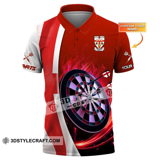 Unisex Shirt, Custom Dart England Polo Shirt, Darts Hoodie, Darts Team T-Shirt, Gift for Darts Players style option 1
