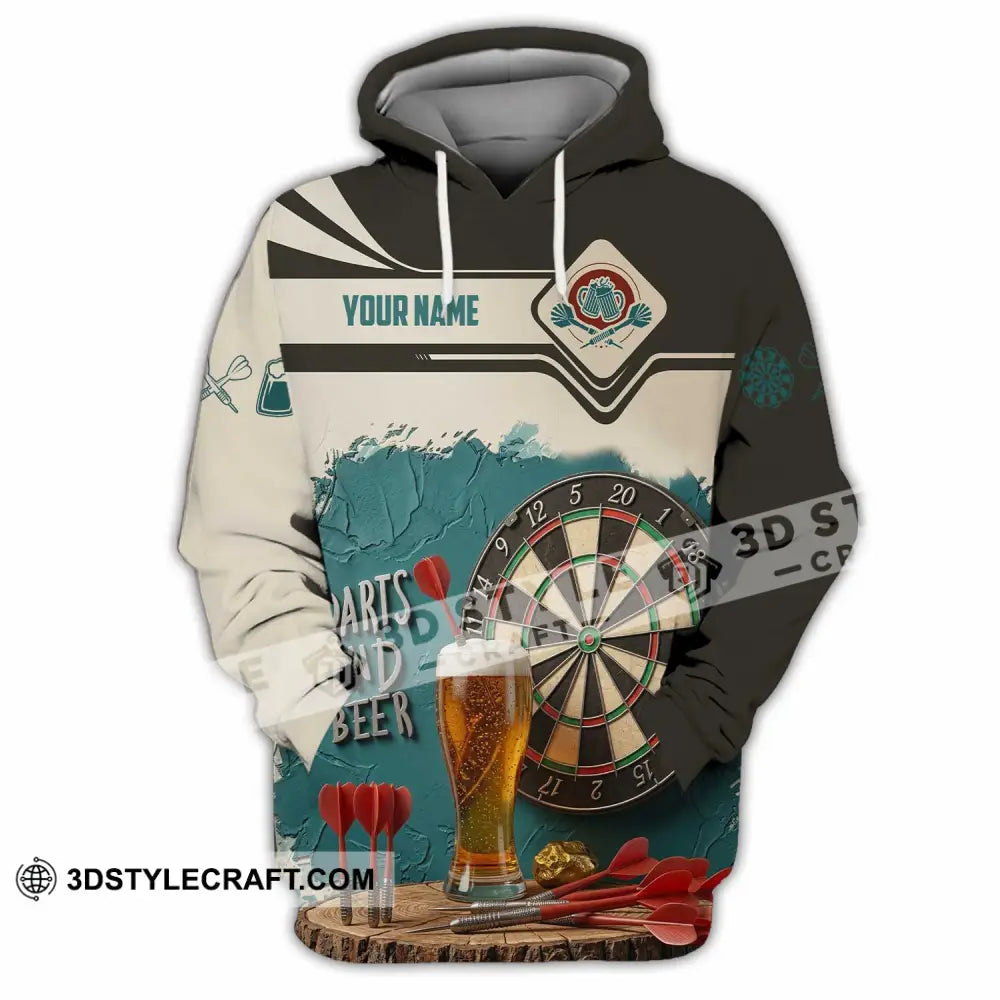 Unisex Shirt - Custom Darts And Beer 3D Shirt Hoodie / S T-shirt