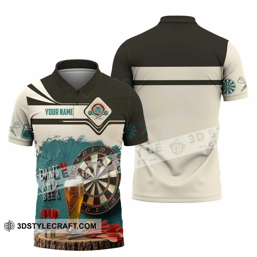 Unisex Shirt - Custom Darts And Beer 3D Shirt Polo Shirt / S T-shirt