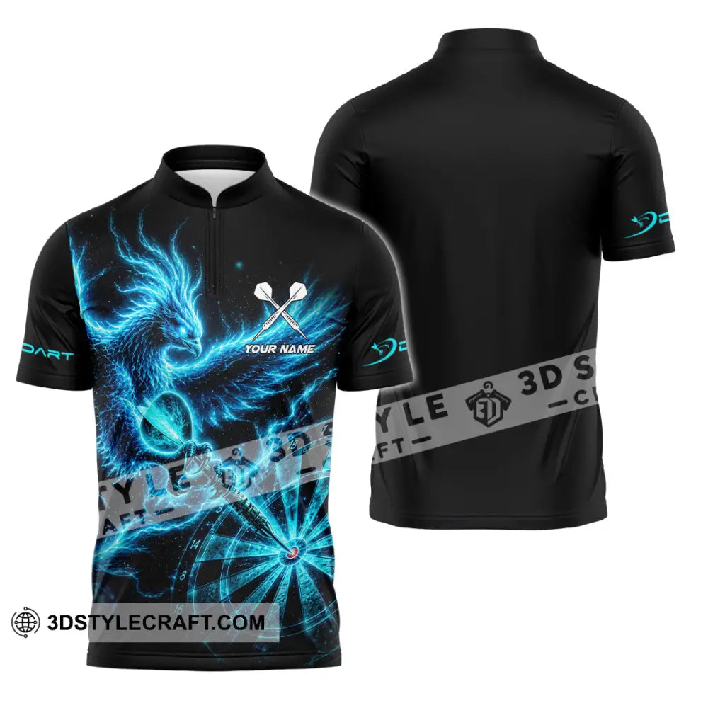 Unisex Shirt - Custom Darts Shirt - Zipper Polo Shirt / S - T-shirt