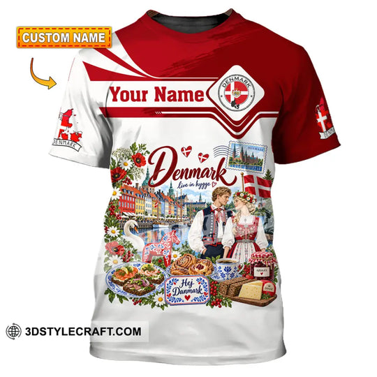 Unisex Shirt - Custom Denmark Shirt style option 1
