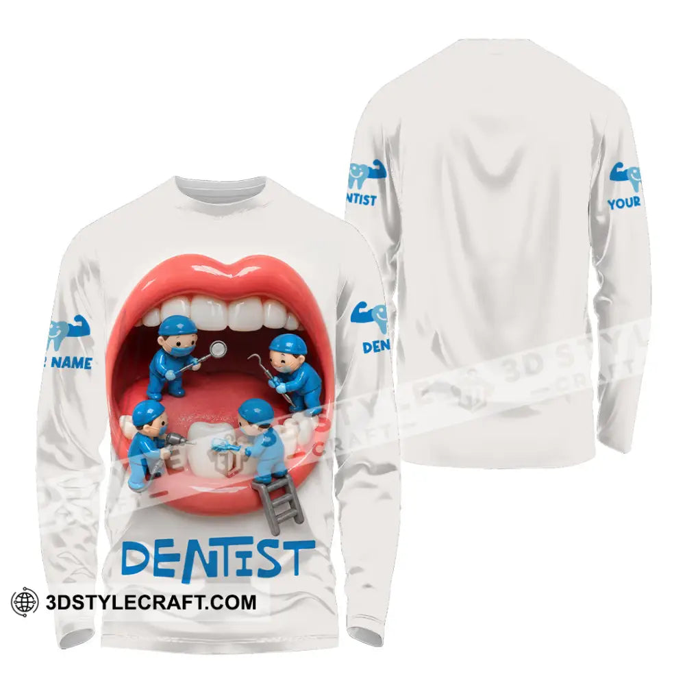 Unisex Shirt - Custom Dentist Shirt - Long Sleeve Shirt / S - T-shirt