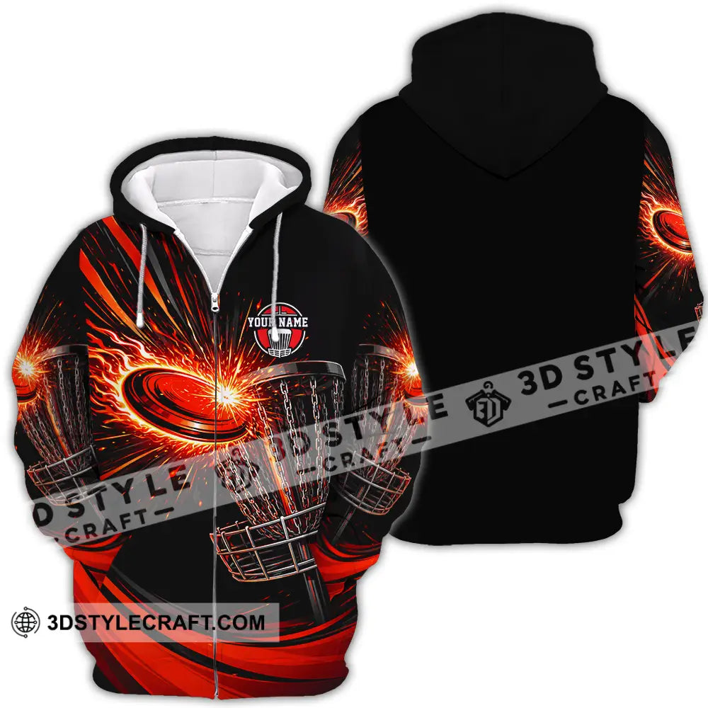 Unisex Shirt - Custom Disc Golf 3D Shirt Zipper Hoodie / S T-shirt