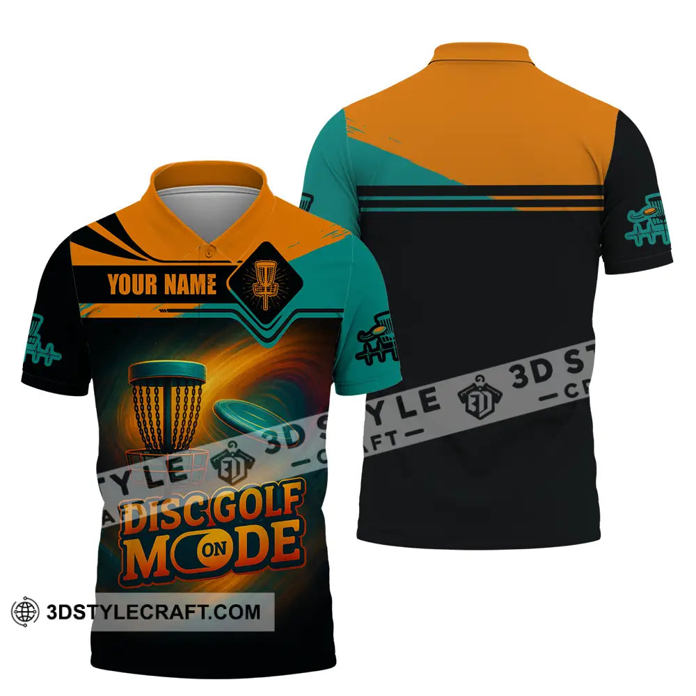Unisex Shirt Custom Disc Golf Mode On Shirt Polo Shirt / S T shirt