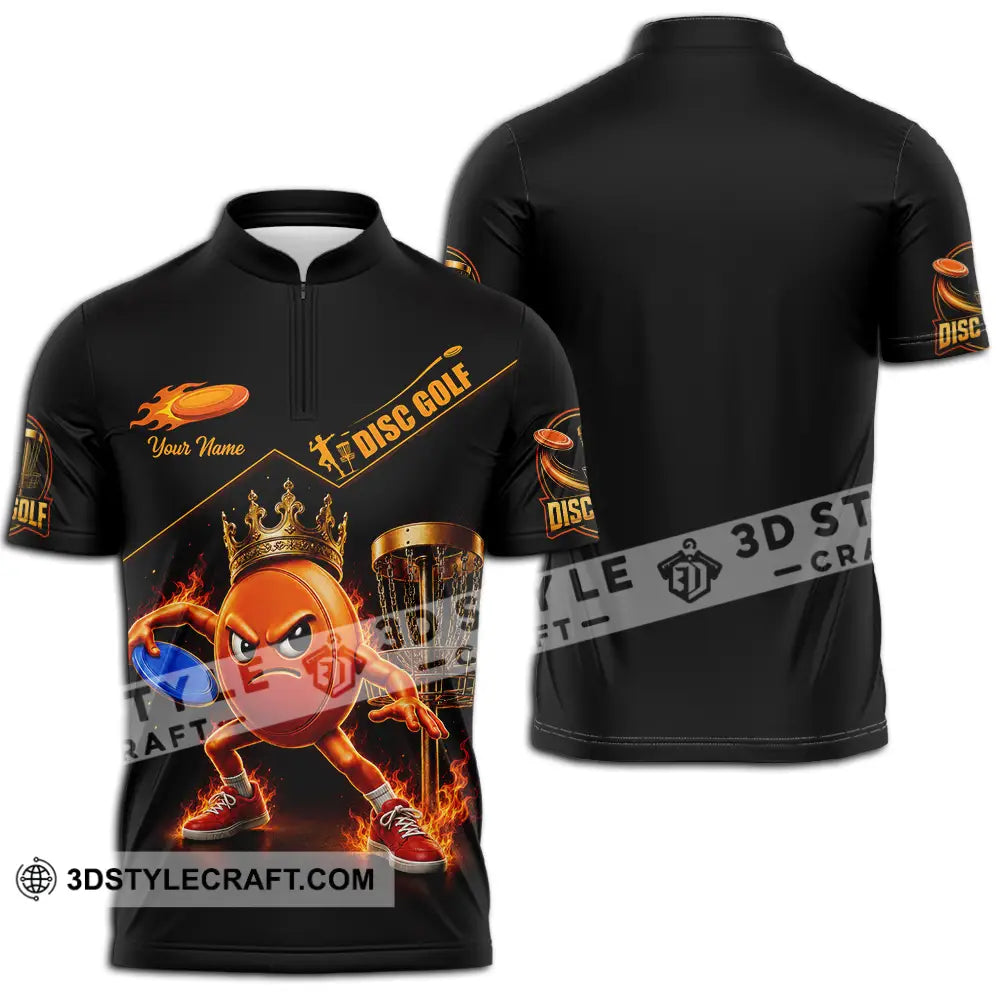 Unisex Shirt - Custom Disc Golf Shirt - Zipper Polo Shirt / S - T-shirt