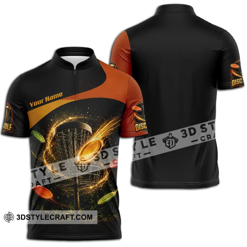 Unisex Shirt - Custom Disc Golf Shirt - Zipper Polo Shirt / S - T-shirt