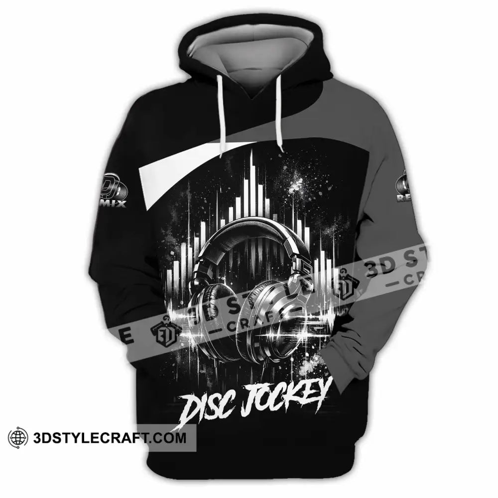 Unisex Shirt - Custom Disc Jockey 3D Shirt - Hoodie / S - T-shirt