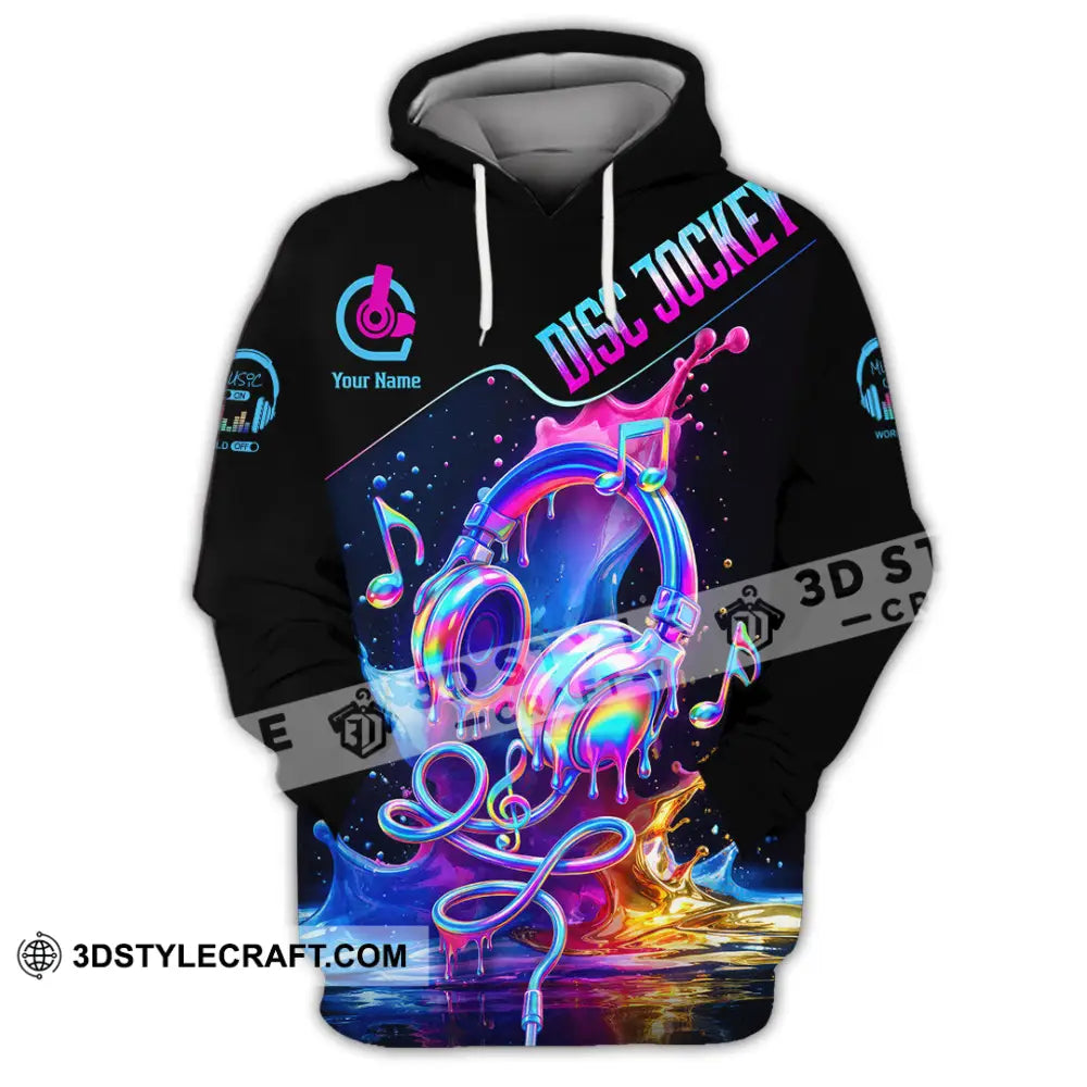 Unisex Shirt - Custom Disc Jockey 3D Shirt Hoodie / S T-shirt