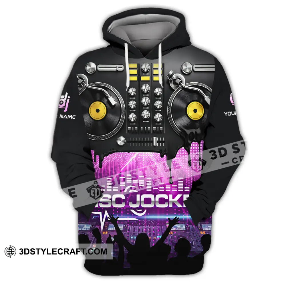 Unisex Shirt - Custom Disc Jockey 3D Shirt Hoodie / S T-shirt