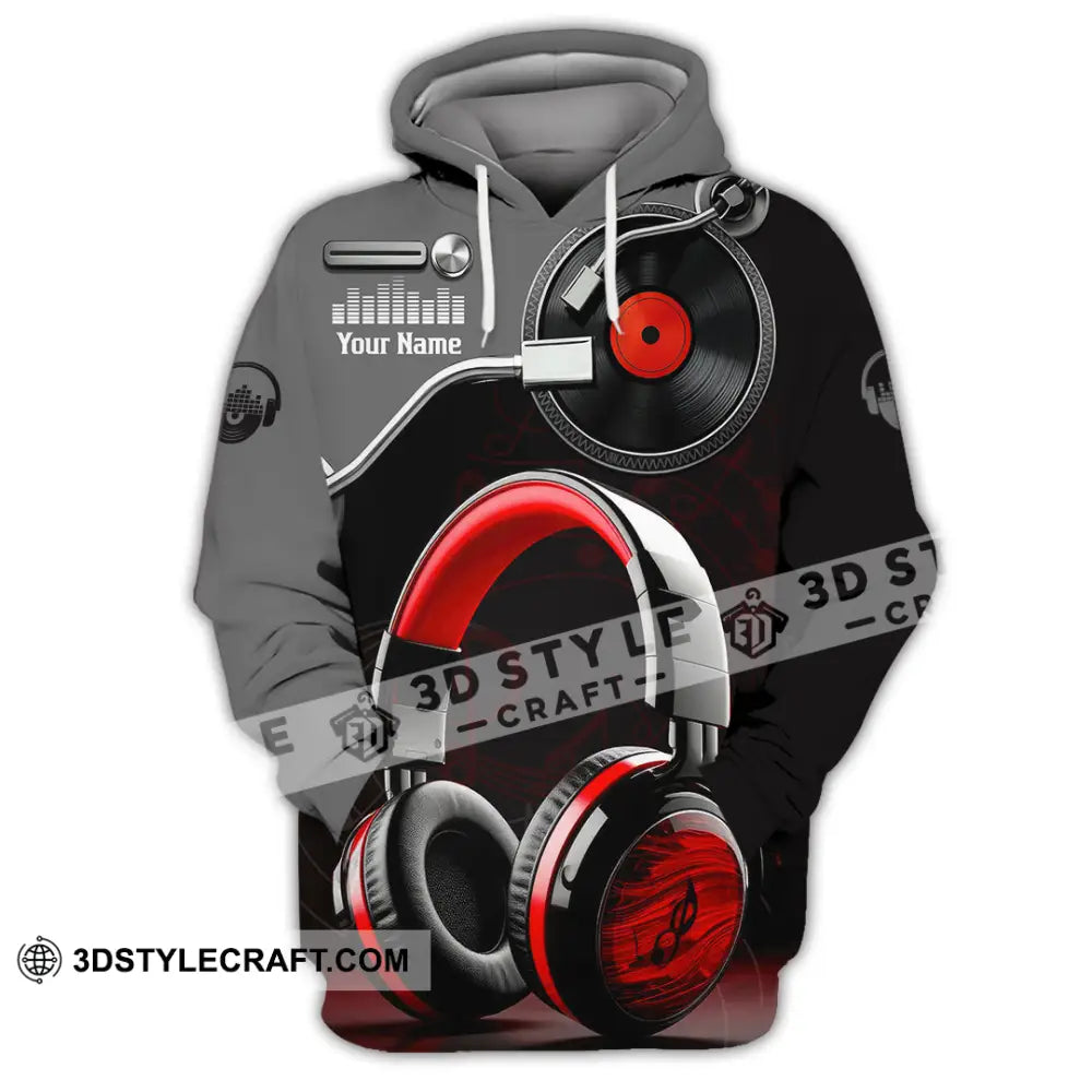 Unisex Shirt - Custom Disc Jockey 3D Shirt Hoodie / S T-shirt