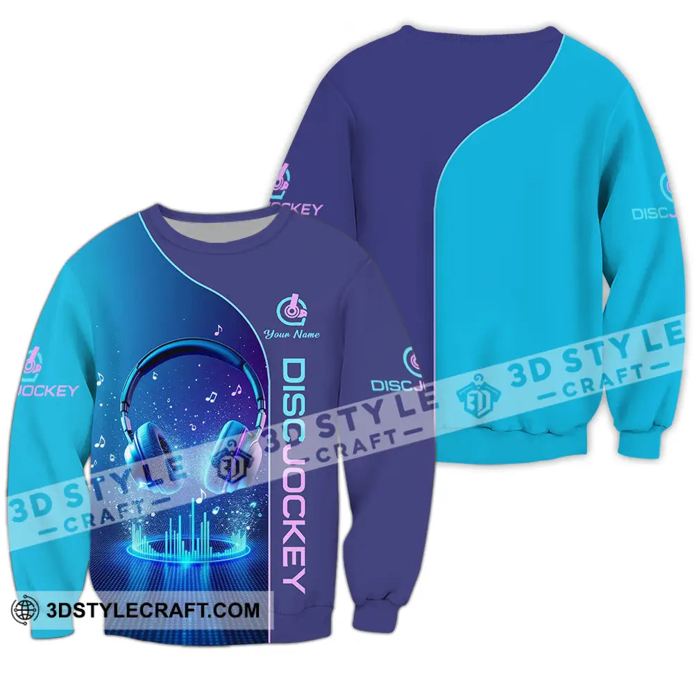 Unisex Shirt - Custom Disc Jockey 3D Shirt - Long Sleeve / S - T-shirt