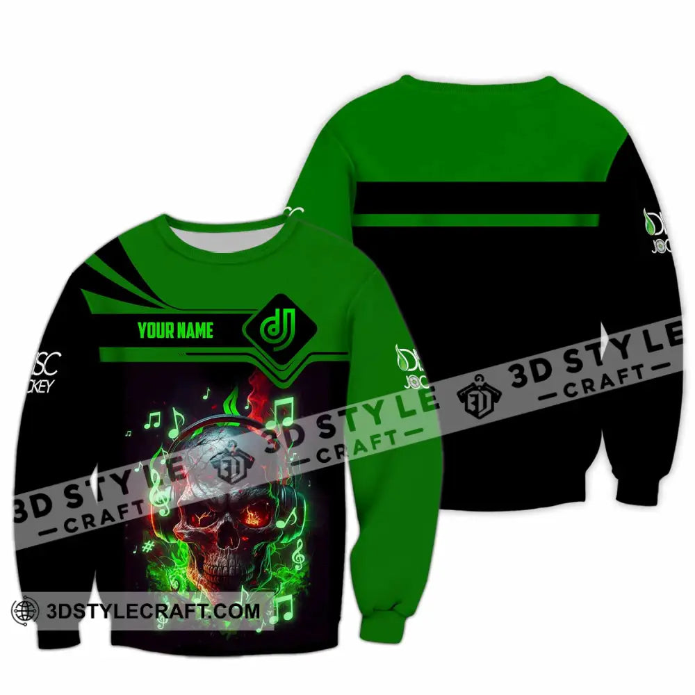 Unisex Shirt - Custom Disc Jockey 3D Shirt Long Sleeve / S T-shirt