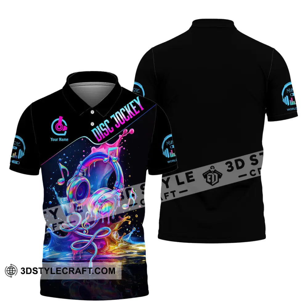Unisex Shirt - Custom Disc Jockey 3D Shirt Polo Shirt / S T-shirt
