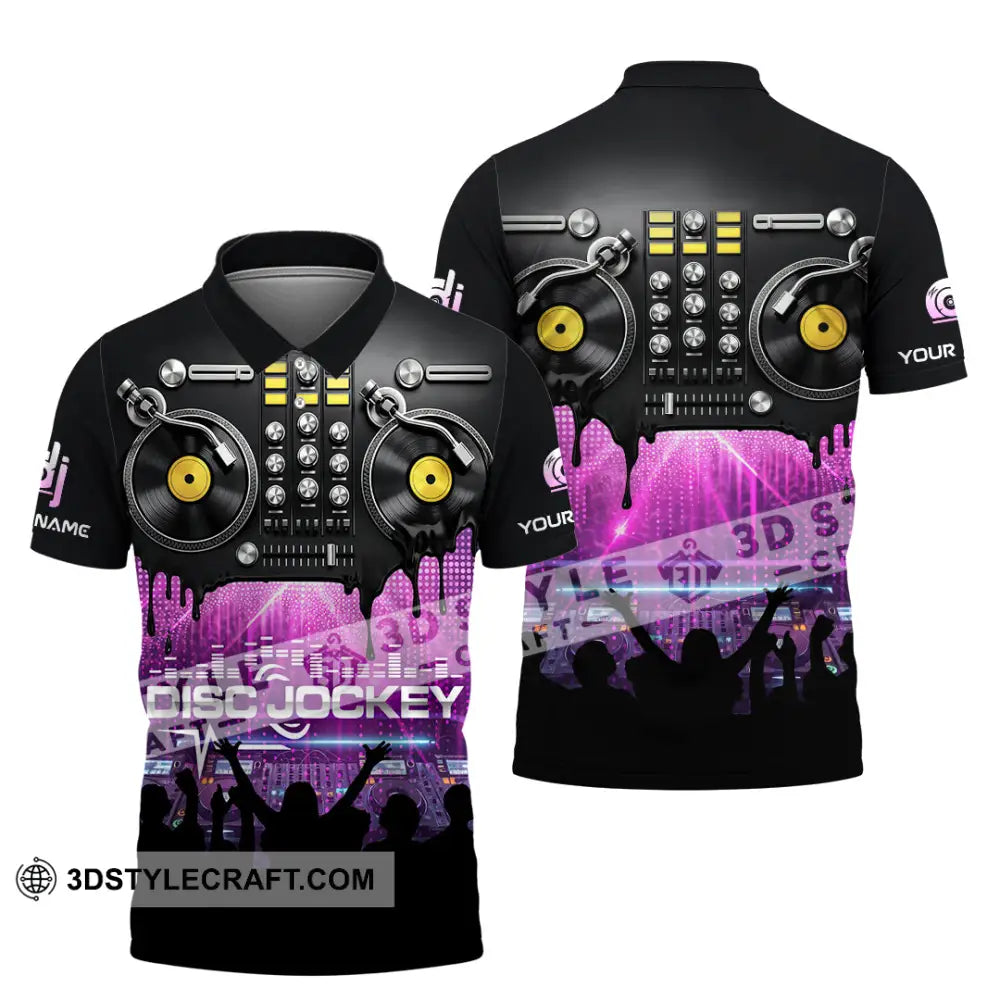 Unisex Shirt - Custom Disc Jockey 3D Shirt Polo Shirt / S T-shirt