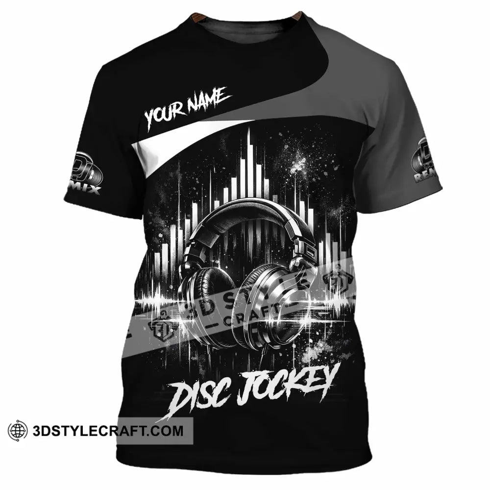 Unisex Shirt - Custom Disc Jockey 3D Shirt - T-Shirt / S - T-shirt
