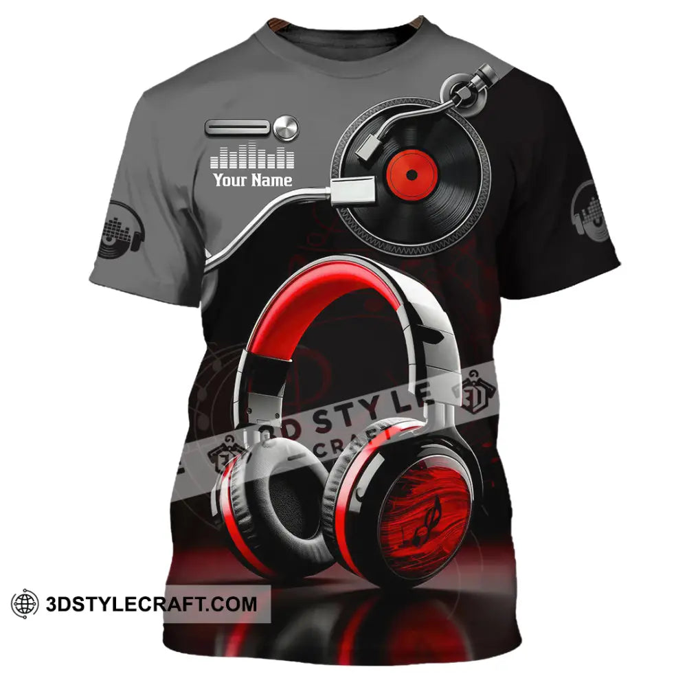 Unisex Shirt - Custom Disc Jockey 3D Shirt T-Shirt / S T-shirt