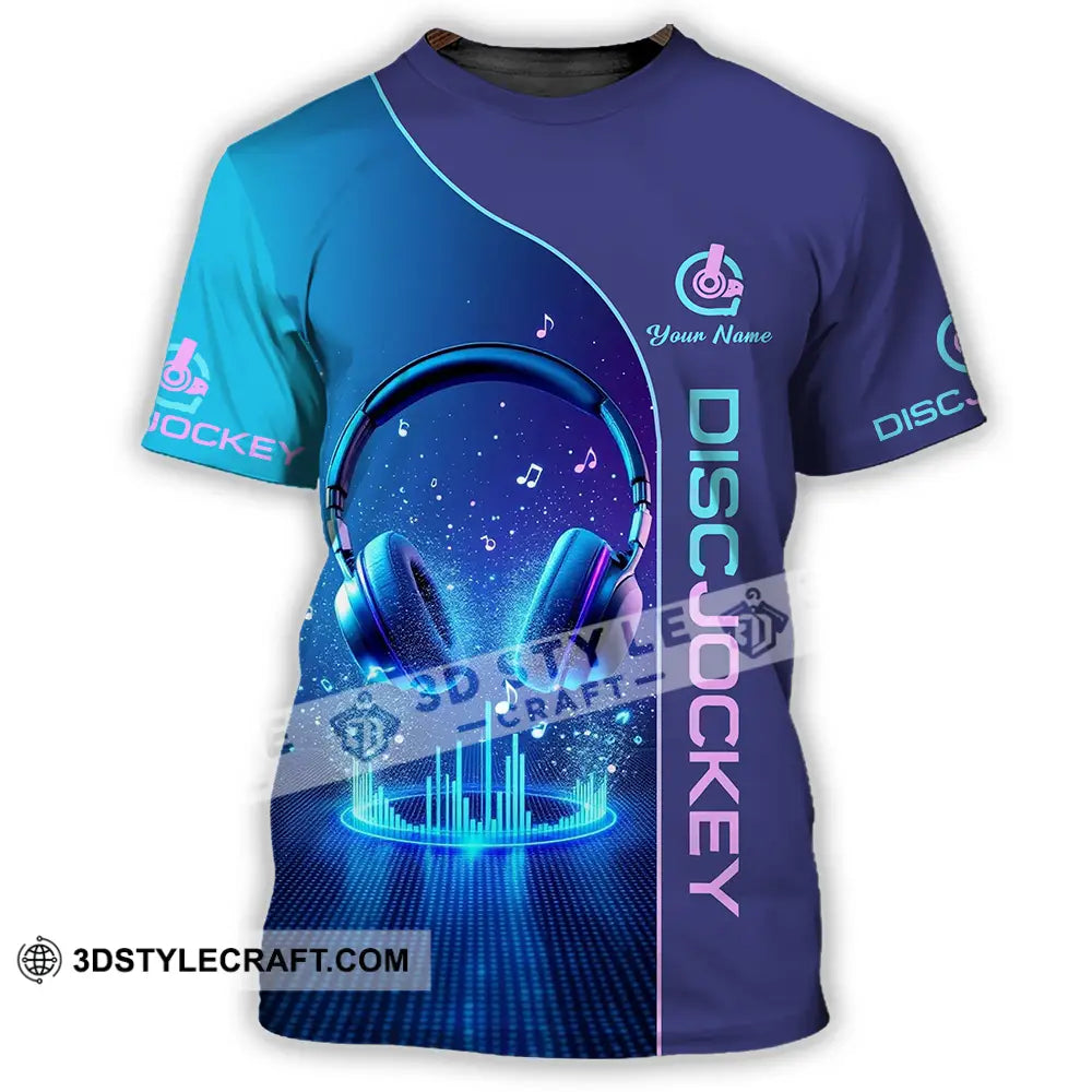 Unisex Shirt - Custom Disc Jockey 3D Shirt - T-Shirt / S - T-shirt