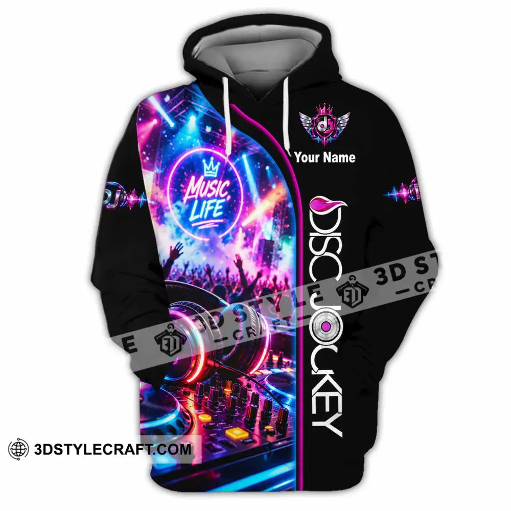 Unisex Shirt - Custom Disc Jockey Shirt - Hoodie / S - T-shirt