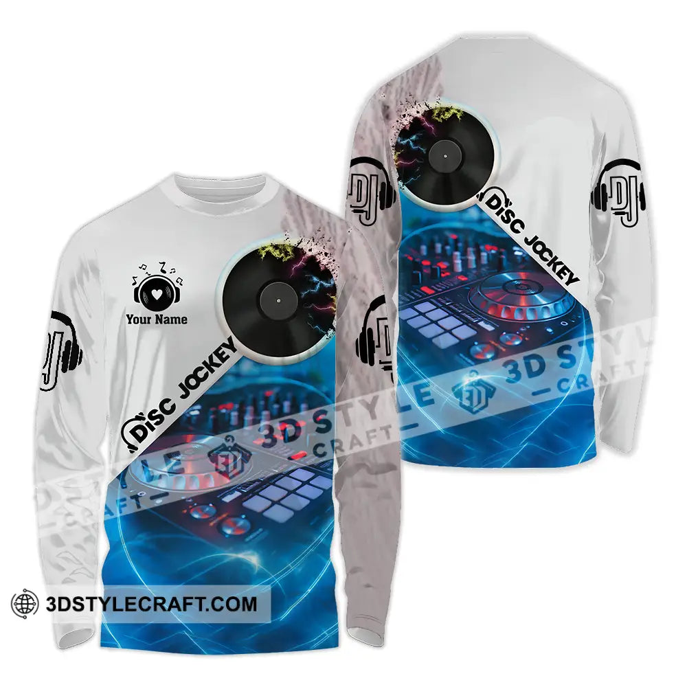 Unisex Shirt - Custom Disc Jockey Shirt Long Sleeve Shirt / S T-shirt