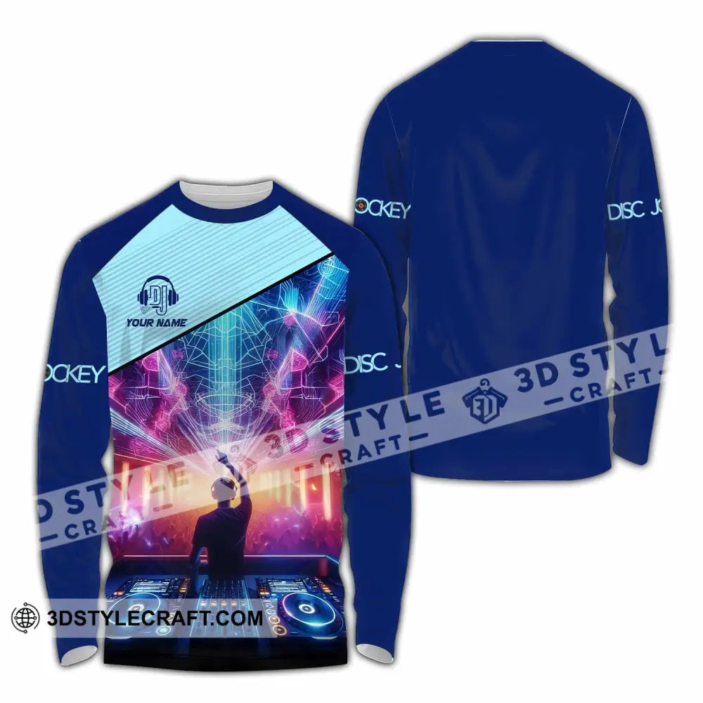 Unisex Shirt - Custom Disc Jockey Shirt Long Sleeve Shirt / S T-shirt