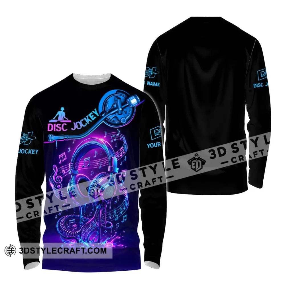 Unisex Shirt - Custom Disc Jockey Shirt - Long Sleeve Shirt / S - T-shirt