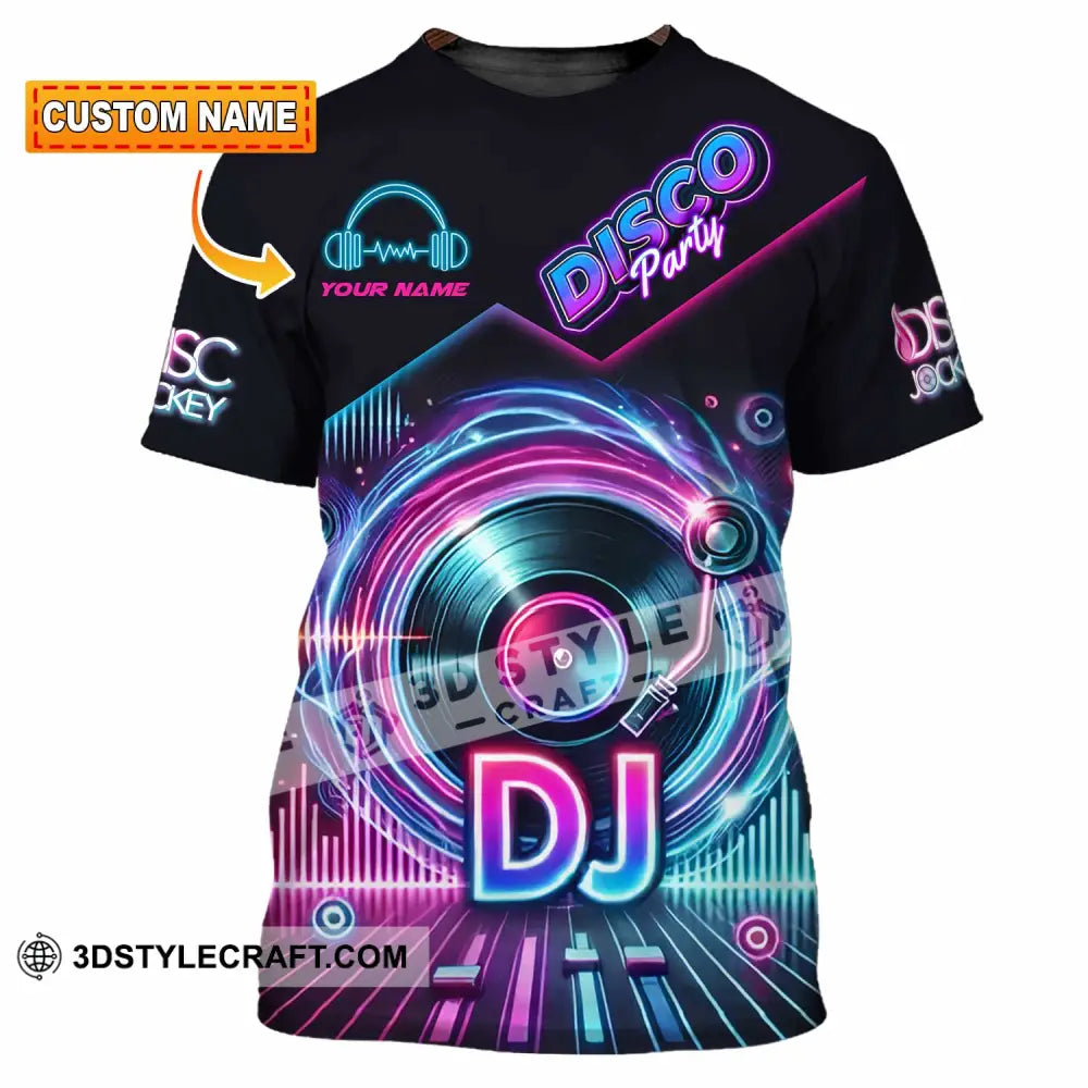 Unisex Shirt - Custom Disco Party DJ Shirt T-shirt