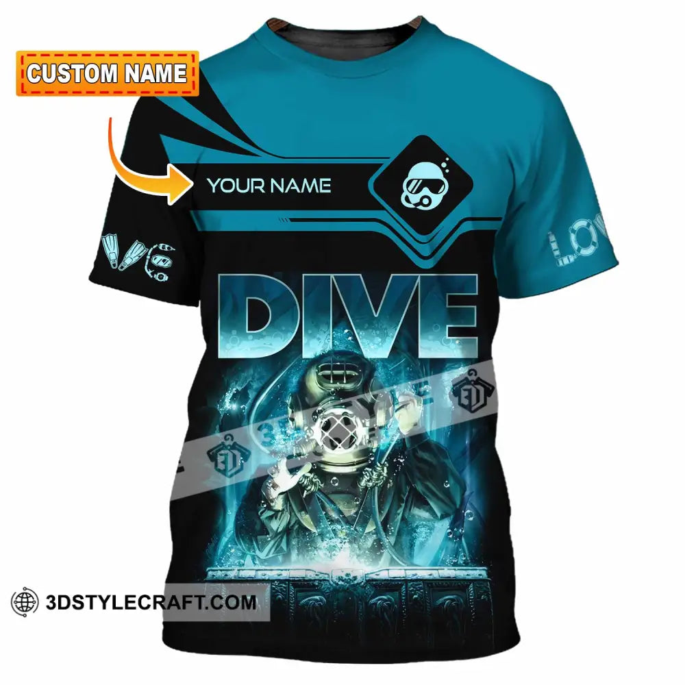 Unisex Shirt - Custom Dive Lover Sport Shirt T-shirt