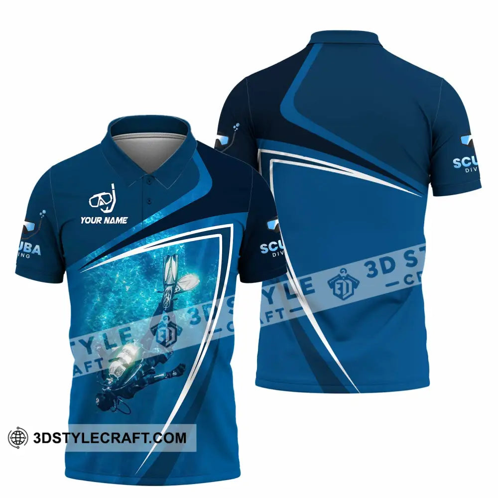 Unisex Shirt - Custom Diving 3D Shirt Polo Shirt / S T-shirt