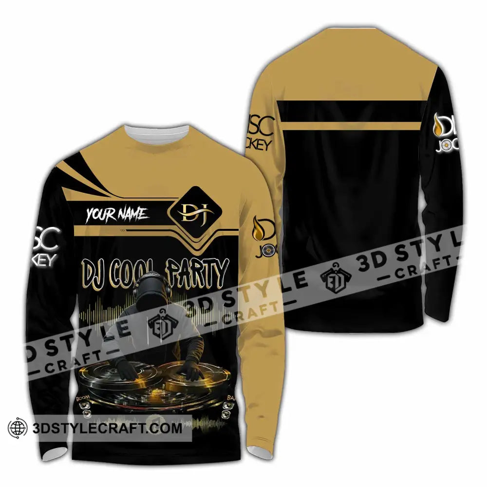 Unisex Shirt - Custom DJ Cool Party 3D Shirt Long Sleeve Shirt / S T-shirt