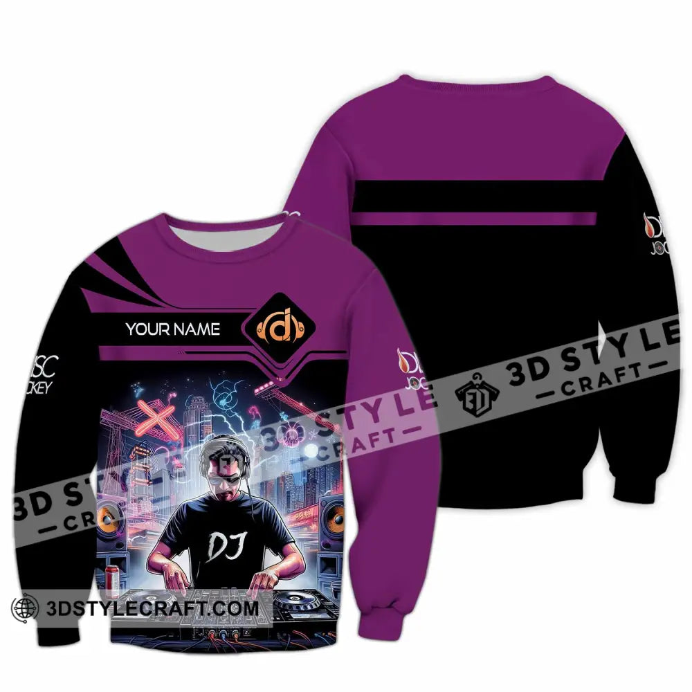 Unisex Shirt - Custom DJ Man Shirt Long Sleeve / S T-shirt