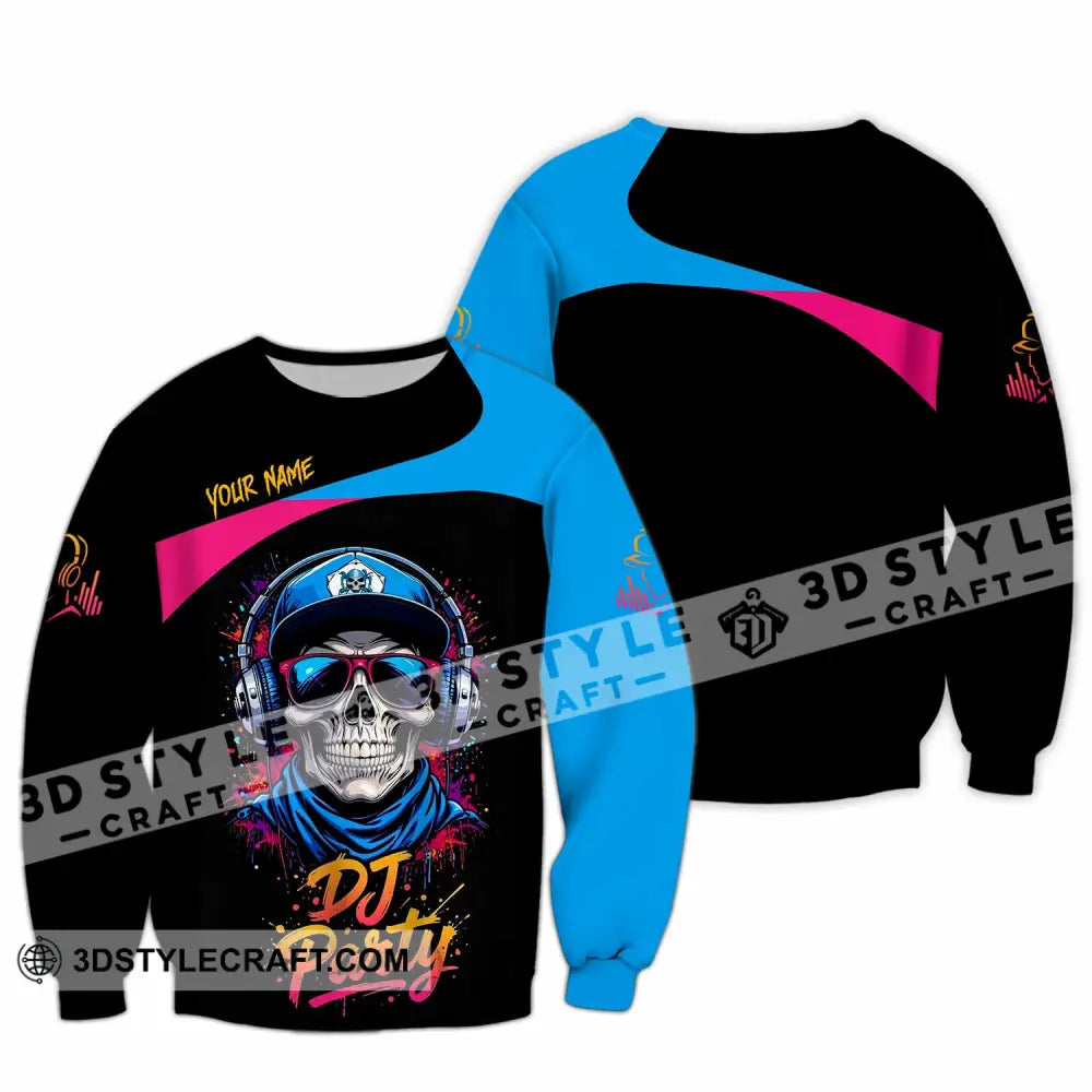 Unisex Shirt - Custom DJ Party 3D Shirt Long Sleeve / S T-shirt