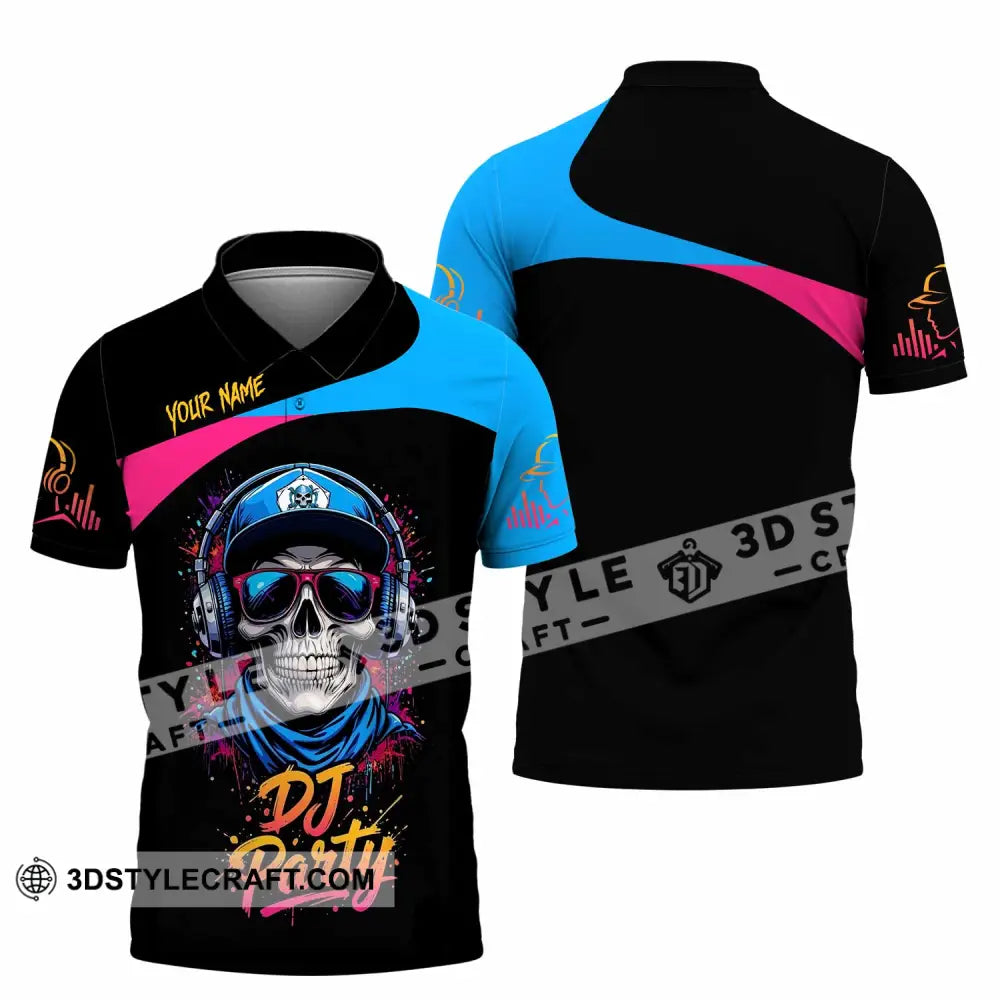 Unisex Shirt - Custom DJ Party 3D Shirt Polo Shirt / S T-shirt