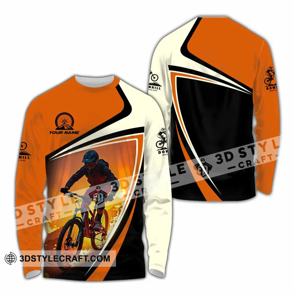 Unisex Shirt - Custom Downhill Mountain Bike Shirt Long Sleeve Shirt / S T-shirt