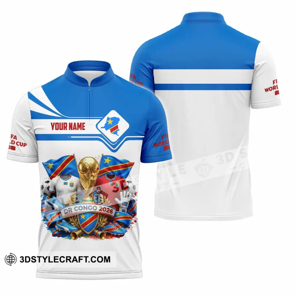 Unisex Shirt - Custom Dr Cong World Cup 2026 Shirt - Zipper Polo Shirt / S - T-shirt