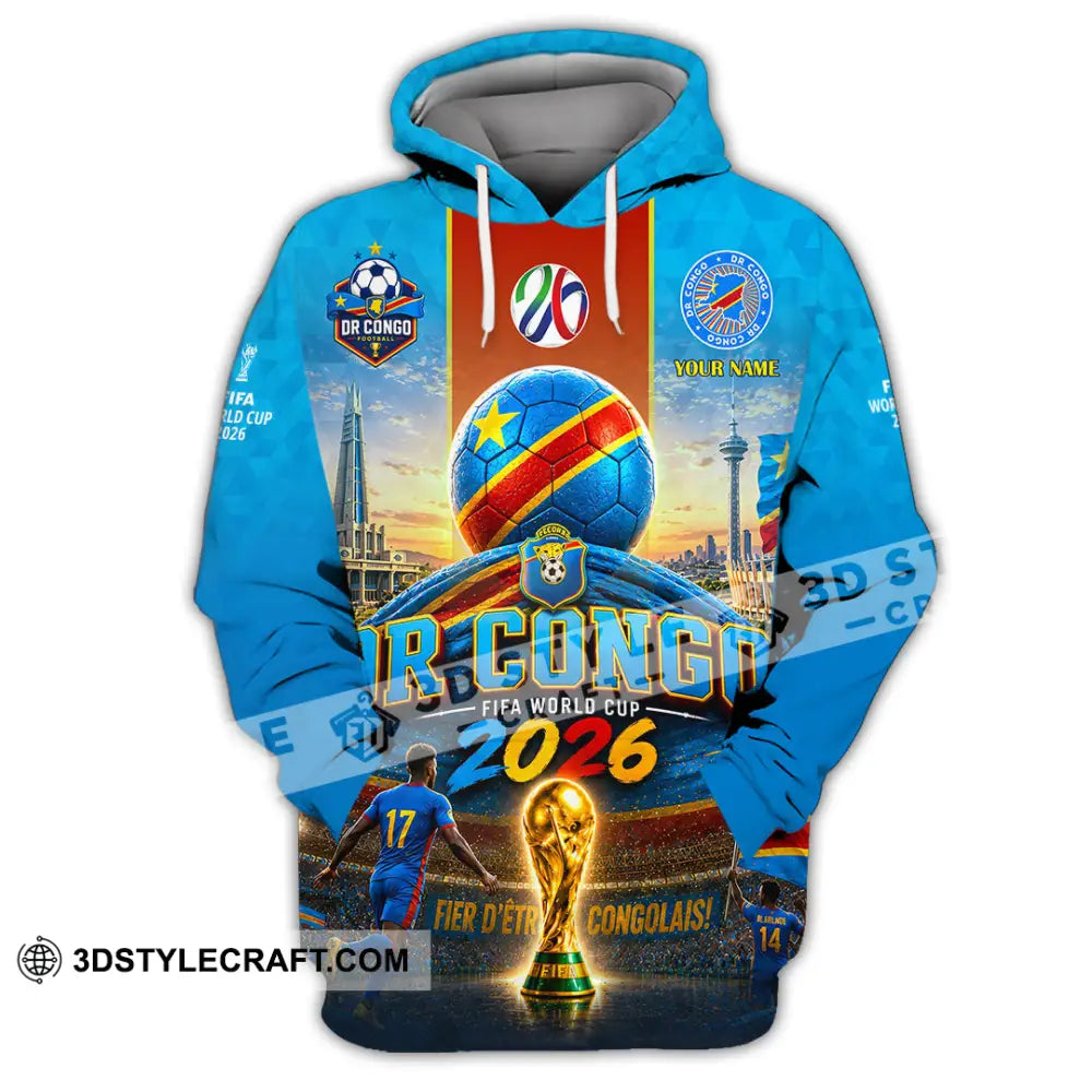 Unisex Shirt - Custom Dr Congo World Cup 2026 Shirt - Hoodie / S - T-shirt