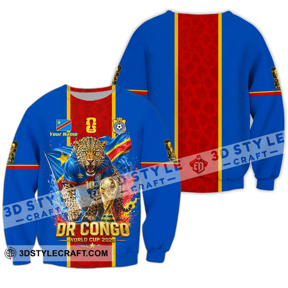 Unisex Shirt - Custom Dr Congo World Cup 2026 Shirt - Long Sleeve / S - T-shirt